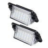2 PCS License Plate Light with 18  SMD-3528 Lamps for BMW E36(1992-1998)2W 120LM,6000K, DC12V (White Light)