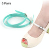 5 Pairs High Heels Leather Shoes Anti-heel Laces(Green)
