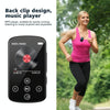 MP3 Bluetooth Music Player HIFI Sports Clip Touch Screen MP4, Memory: 128GB(Black)