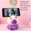 2 PCS Cartoon Octopus Pencil Sharpener Pen Holder Desk Lamp Mobile Phone Holder Learning Night Light(Yellow)