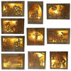 Wooden Halloween Witch Pumpkin Haunted House LED Lights Three-Dimensional Ornaments(JM01499)