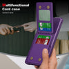 For Samsung Galaxy S25 Ultra 5G Vertical Flip Card Bag Holder Leather Phone Case(Purple)