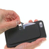 Ultra Thin High-definition Nose Resting Card Style Portable Presbyopic Hypermetropic Reading Glasses, +2.50D(Black)