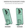 For Samsung Galaxy S25 5G Stereoscopic Holder Sliding Camshield Phone Case(Light Green)