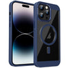 For iPhone 14 Pro Honeycomb Cooling MagSafe Phone Case(Royal Blue)