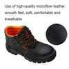 215 Microfiber Leather Anti-puncture Wear-resistant Work Shoes Smash-proof Oil-resistant Safety Shoes, Spec: Low-top (39)