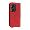 For ASUS Zenfone 10 / 9 Magnetic Buckle Retro Texture Leather Phone Case(Red)