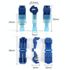 10 PCS T-type Quick-break Wire-free Fast Wire Terminal Clam(Blue)