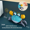Escape Crab Automatic Obstacle Avoidance Light Music Electric Induction Crawling Toy(Orange Battery Model)