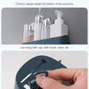 No Drill Wall Mounted Shower Shelf Cell Phone Bathroom Shampoo Holder, Size: 26x10x6cm (White)