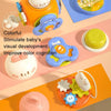 Infant Puzzle Busy Hand Grasping Ball Baby Grasping Sensory Training Early Learning Toys(Rabbit)