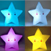 LED Bedroom Bedside Children Room Stars Cartoon Night Light(White)