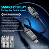 WK WDC-40 Smart Digital Display 1.2m PD27W Type-C to 8 Pin Fast Charging Data Cable(Black Grey)