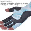 BOODUN P111439 Summer Fishing Gloves Outdoor Non-Slip Ice Silk Sunscreen Fishing Gloves, Size: M(Navy)