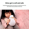 Creative Multifunctional Penguin Silicone Cute Beans Wake Children Sleeping LED Electronic Alarm Clock(Yellow Light)