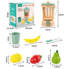 KABI Children Simulation Wooden Pretend Play Toy Kindergarten Parent-Child Interactive Toy, Style: Fruit Vegetable Juicer