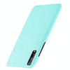 For Huawei P Smart S Shockproof Crocodile Texture PC + PU Case(Light green)