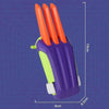 Radish Wolf Claw Retractable Stress Relief Catapult Toy Strange Cool Children Toy(Orange)