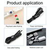 20pcs Data Cable Storage And Management Strap T-Shape Nylon Binding Tie, Model: Blue 12 x 150mm