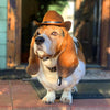 Adjustable Pet Cowboy Hat, Wine Red, S (Dog/Cat Costume)