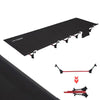 CLS Ultra-Light Outdoor Camping Bed Aluminum Alloy Portable Lunch Break Folding Bed(Black)