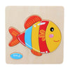Children Educational Toy Wooden Cartoon Jigsaw Puzzle(Fish)