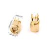 10x SMA Female Connector PCB Mount 1.6mm RF 50 Ohm Gold