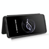 For ASUS ROG Phone 7 Carbon Fiber Texture Flip Leather Phone Case(Black)