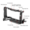 For  Sony A6700 PULUZ Metal Camera Cage Stabilizer Rig (Black)
