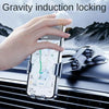 SHUNWEI SD-1132B Car Phone Suction Cup + Air Vent Holder Gravity Sensing Support Bracket(Gray)