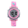 JNEW A86628 Student Cartoon 3D Butterfly Multi-Function Waterproof LED Sports Electronic Watch(Pink)