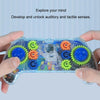 Children Gear Handle Game Console Rollerball Maze Breakout Thinking Exercise Puzzle Toy(Space Model)