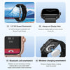 DT102 1.9-Inch Heart Rate/Blood Oxygen Monitoring Bluetooth Call Watch With NFC Function, Color: Silver Steel