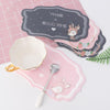 2 PCS Car Interior Decoration Anti-slip Mat PVC Soft Rubber Coaster Placemat(Time Powder)