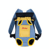 DONO Pet Carrier Backpack, Breathable, L (Blue/Yellow)