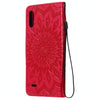 For LG K22 / K22 Plus Sun Embossing Pattern Horizontal Flip Leather Case with Card Slot & Holder & Wallet & Lanyard(Red)