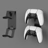 For Xbox / PS5 / Switch 3 In 1 Dual Controller, Earphone Wall Mount Storage Bracket With Anti-Slip Pad(Black)