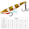 PROBEROS LF126 Long Casting Lead Fish Bait Freshwater Sea Fishing Fish Lures Sequins, Weight: 20g(Color E)