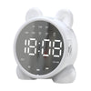 P1 Mini Card Mirror Clock Wireless Bluetooth Speaker with FM Radio(White)