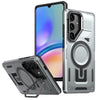 For Samsung Galaxy A05s Shield Hollow Frame Holder MagSafe Phone Case(Grey)