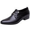 Men Business Dress Shoes Pointed Toe Men Shoes, Size:43(Black)