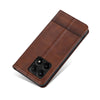 For Xiaomi Redmi K70/K70 Pro AZNS Magnetic Calf Texture Flip Leather Phone Case(Dark Brown)