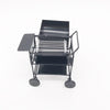 1:12 Mini House Toy Simulation Outdoor Square Cart Oven(Black)