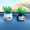 Mini Car Potted Ornaments Decoration Simulated Flower Pots, Style: Zen Jar
