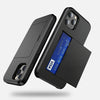 For iPhone 12 mini Shockproof Rugged Armor Protective Case with Card Slot(Dark Blue)