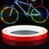 3 Rolls Bicycle Mountain Bike Motorcycle Sticker Car Contour Reflective Sticker Night Riding Reflective Sticker 1 x 800cm(Red)