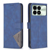 For Xiaomi Redmi K70 / K70 Pro Magnetic Buckle Rhombus Texture Leather Phone Case(Blue)