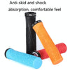 1 Pair WEST BIKING YP0804061 Bicycle Anti-Slip Shock Absorber Grip Mountain Bike Rubber Handlebar Cover(Ink)