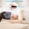Sleep Bluetooth Bandana Headband Wireless Music Sport Headband Built-in Sleep Music Eye Mask(Sisal Gray)