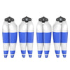 For DJI Air 3 Sunnylife 8747F Low Noise Quick-release Propellers, Style:2 Pairs Blue White